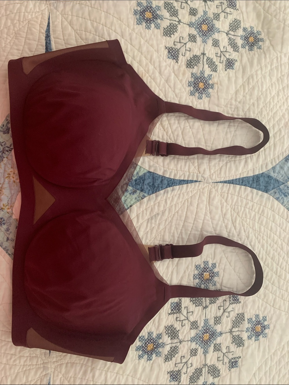 Honeylove Smooth Wireless Full Coverage Bra — Burgundy